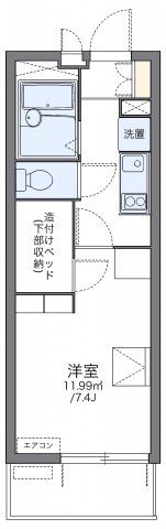 レオパレスエスタⅣの間取り画像