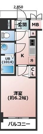 プレサンス扇町駅前の間取り画像