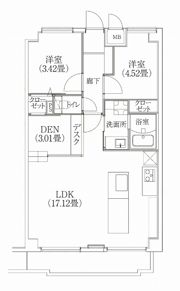 コスモリード学芸大学の間取り画像