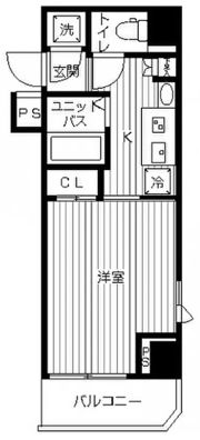 スカイコート武蔵新田の間取り画像