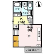 ロイヤルファミール Dの間取り画像