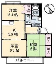 バリュージュヤシマ B棟の間取り画像