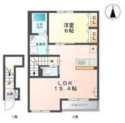 ディア クローバー 奥田の間取り画像