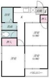 下栗須ハイツAの間取り画像