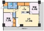 グランセジュール大国町の間取り画像