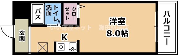 インペリアル瀬田の間取り画像
