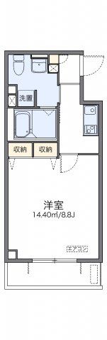 レオパレス香行苑1号の間取り画像