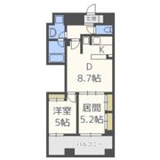 レジディア心斎橋ウエストの間取り画像