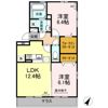 ヴィラージュ月出 A棟の間取り画像