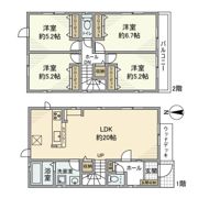 高ヶ坂戸建の間取り画像