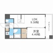 プレジオ難波EUROの間取り画像