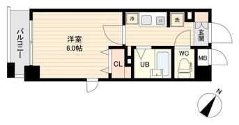 エシッド行徳駅前の間取り画像