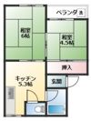平和町 2Kの間取り画像