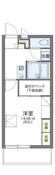 レオパレスエクレール今の間取り画像