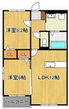 メリーパル小倉東の間取り画像