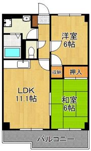 リバティ行橋の間取り画像