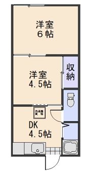 アパートベジータの間取り画像