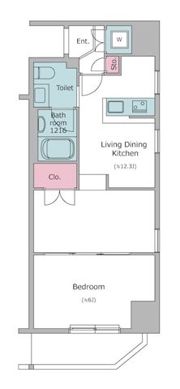 レジディア上野御徒町の間取り画像