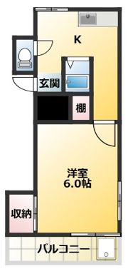 コーポサカネの間取り画像