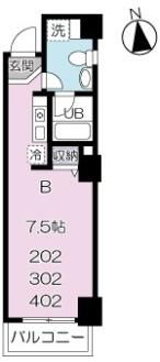 ビジュー府中の間取り画像