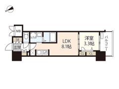 S-RESIDENCE東観音町achieveの間取り画像