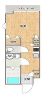 クレール谷町の間取り画像