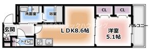 クレアール大久保町の間取り画像
