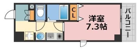 ラナップスクエア阿波座の間取り画像