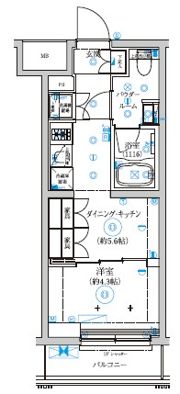 セジョリ武蔵小杉の間取り画像