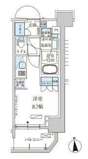 パークアクシス上野三丁目の間取り画像