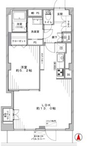 ライオンズマンション大山の間取り画像