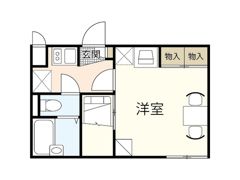 レオパレスミルラの間取り画像