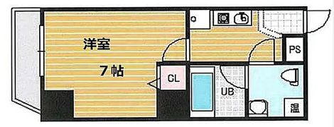 エンプレス上本町の間取り画像