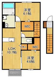 ヴェルジェ深田Vの間取り画像