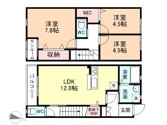 ナチュラルヴィレッジ町村Ⅱ A棟の間取り画像