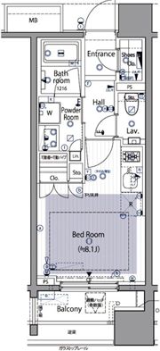 イニシアイオ西麻布の間取り画像