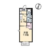 シャーメゾン長江の間取り画像