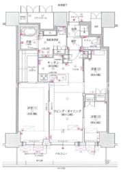 ジオタワー大阪十三の間取り画像
