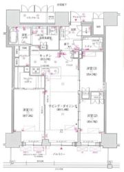 ジオタワー大阪十三の間取り画像
