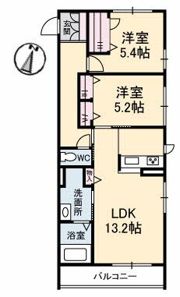 グランツヴィラ大福 A棟の間取り画像