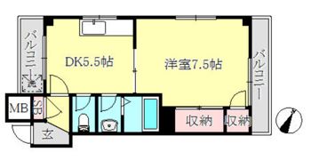 セントラルハイツ国香の間取り画像