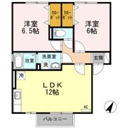 グレイス B棟?B-の間取り画像