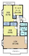 フローラ蜆塚Ⅲの間取り画像