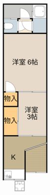 大庭町平屋の間取り画像