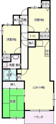 ハピネス渚の間取り画像