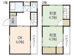 深江2丁目(7-4)戸建ての間取り画像