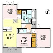 ボヌール千田 A棟の間取り画像