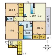 シェラタインAの間取り画像