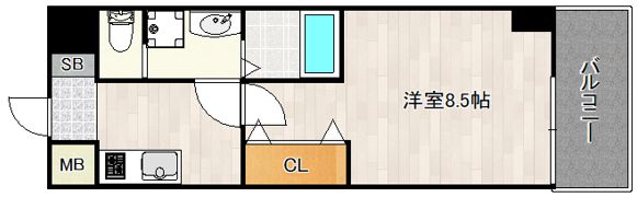 レクシア平野DUOの間取り画像