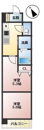 アミスタ菅原の間取り画像